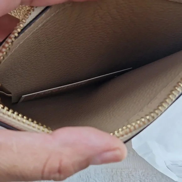 Michael Kors Shimmering  Gold Riversible Tote. - Picture 6 of 14